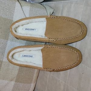 Landsend Suede Womens loafer slippers indoor/out